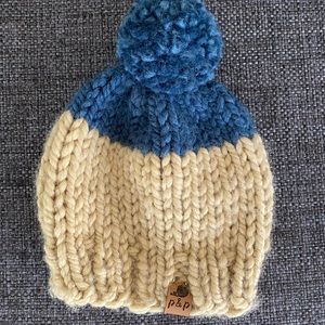 Pine and Poppy Glacier Knit Hat